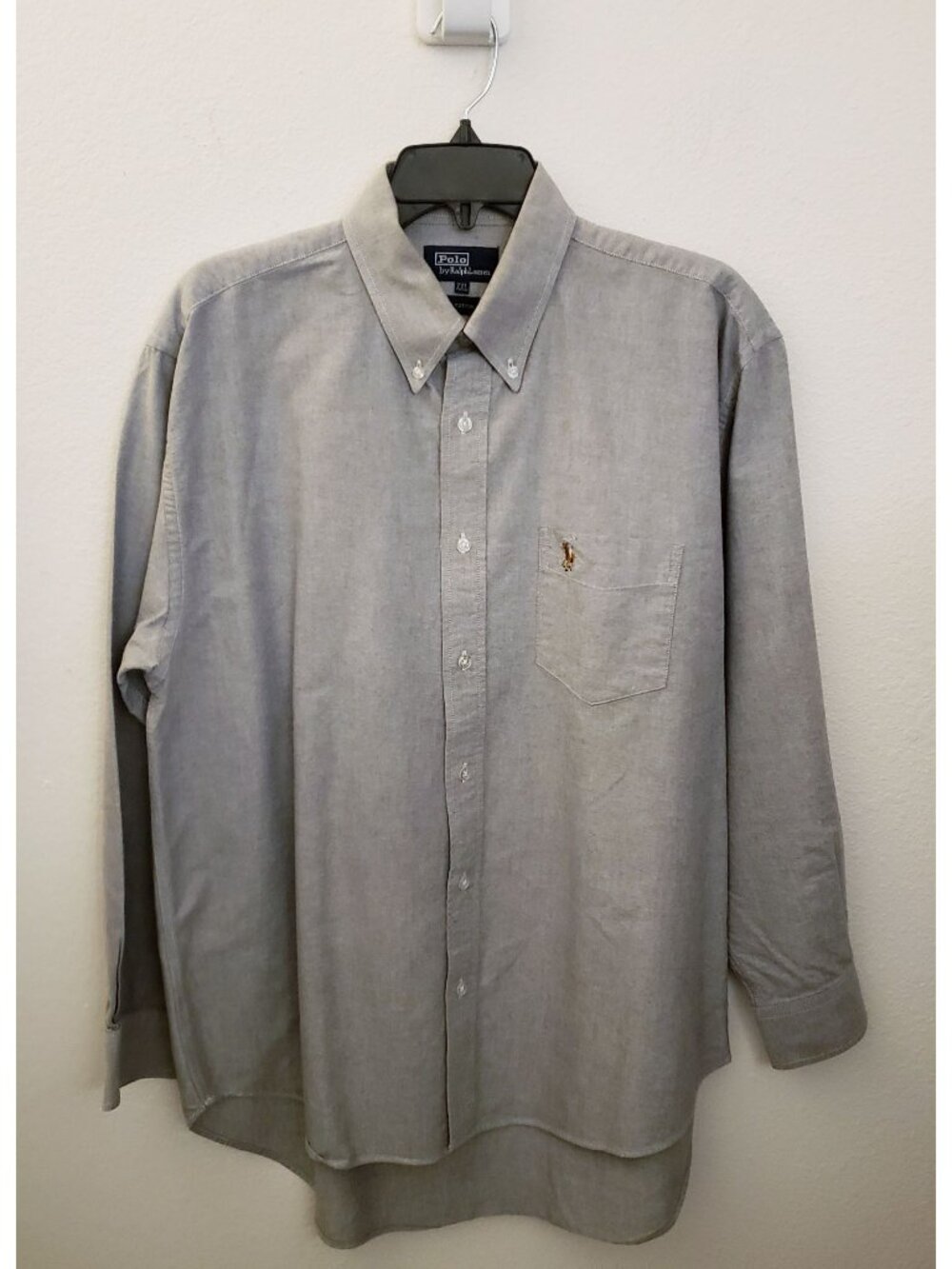 Polo by Ralph Lauren Classic Button Down 100% Cotton Long Sleeve Shirt XXL EUC